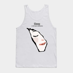 Sleep is the best meditation Tank Top